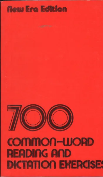 700 Common Word Reading And Dictation Exercise