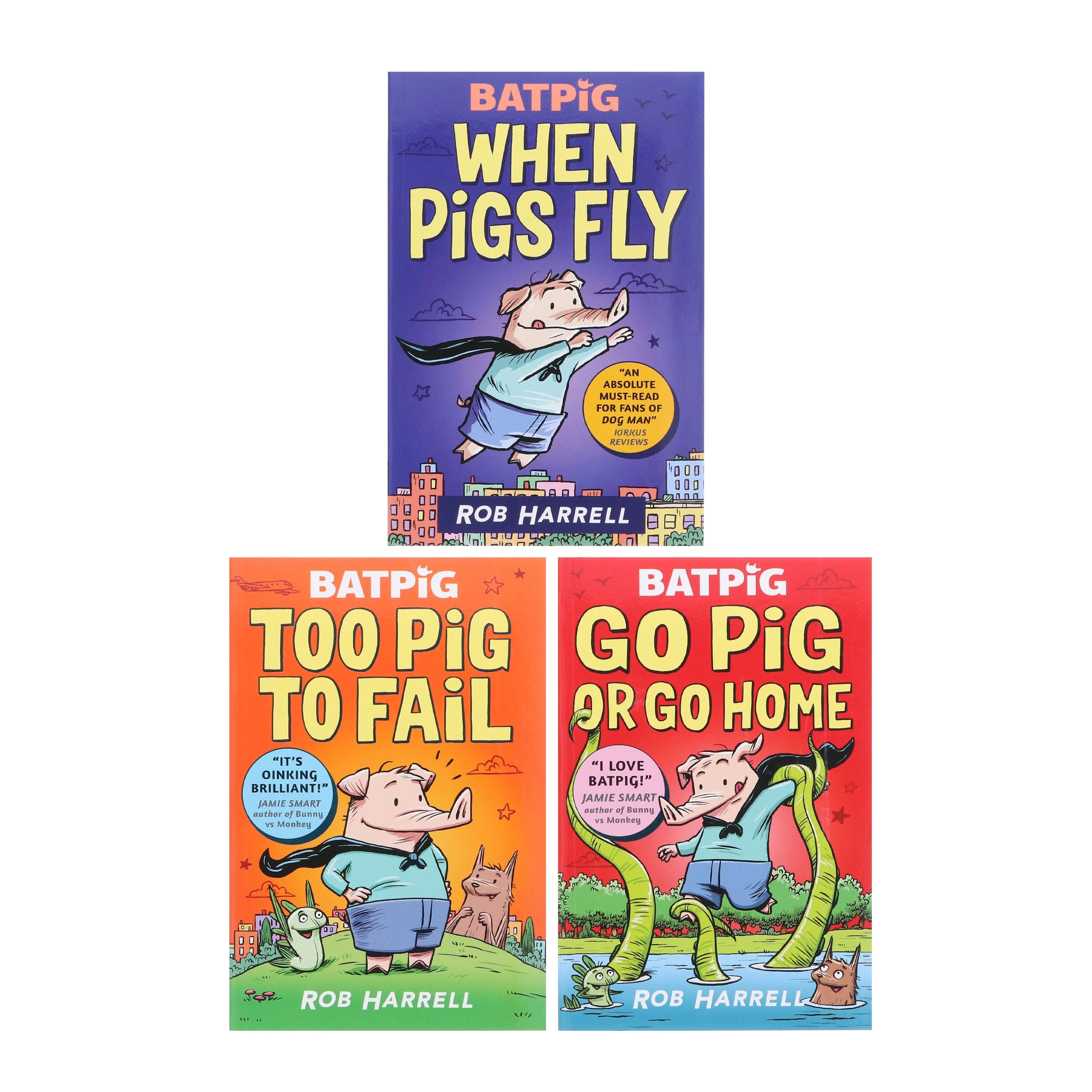 A Batpig Series By Rob Harrell 3 Books Collection Set - Ages 7-9 - Paperback