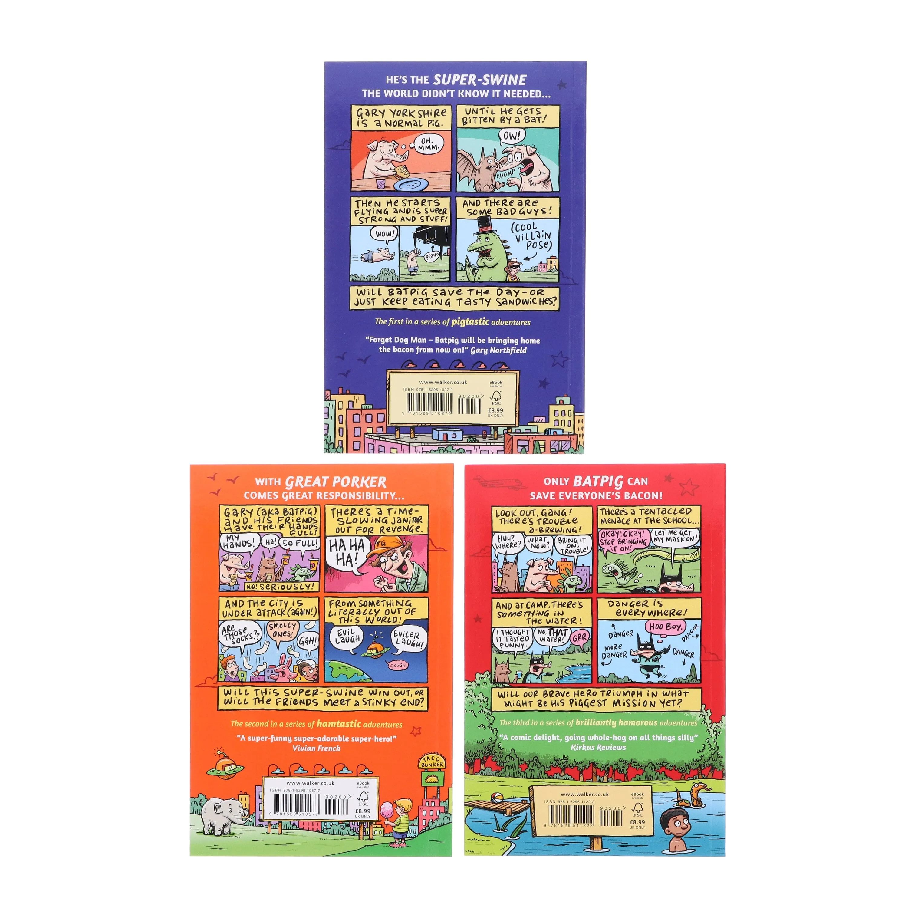 A Batpig Series By Rob Harrell 3 Books Collection Set - Ages 7-9 - Paperback