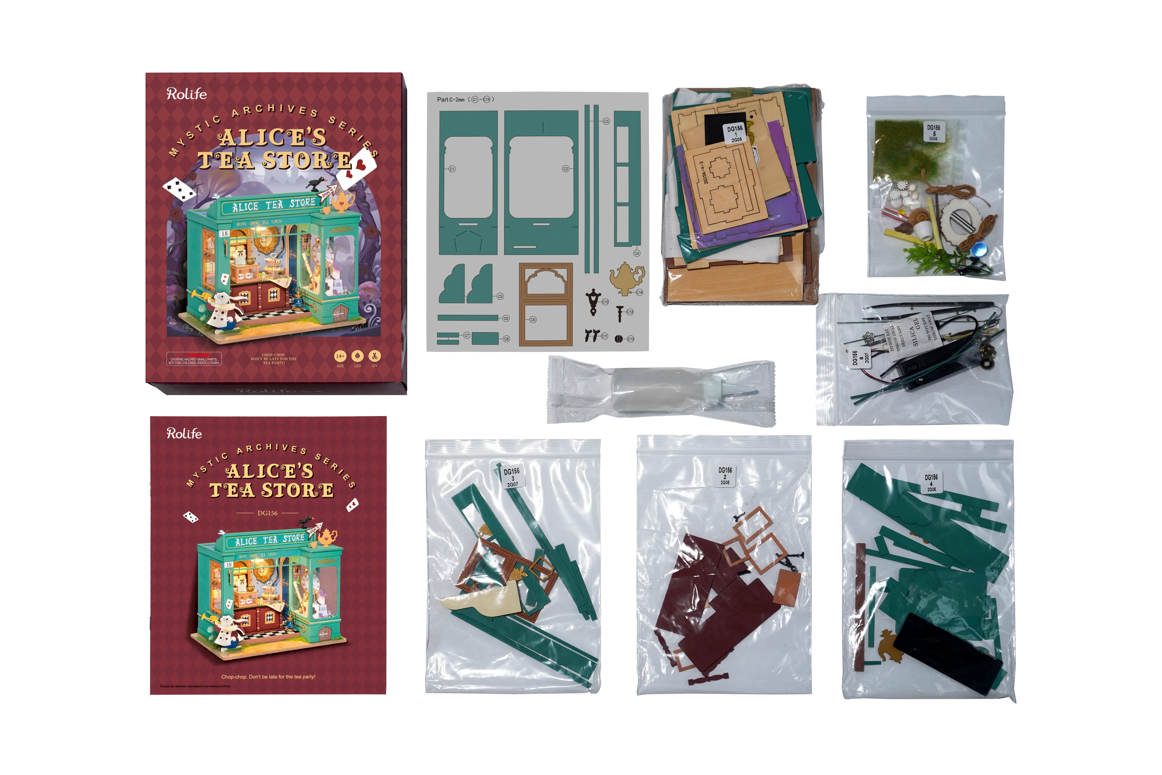 Alice's Tea Store Miniature Dollhouse Kit