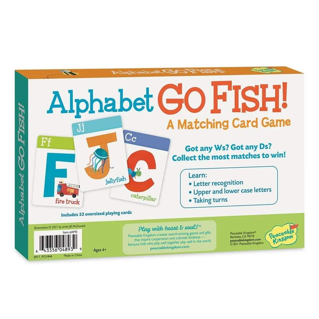 Alphabet Go Fish Letter Matching Card Game