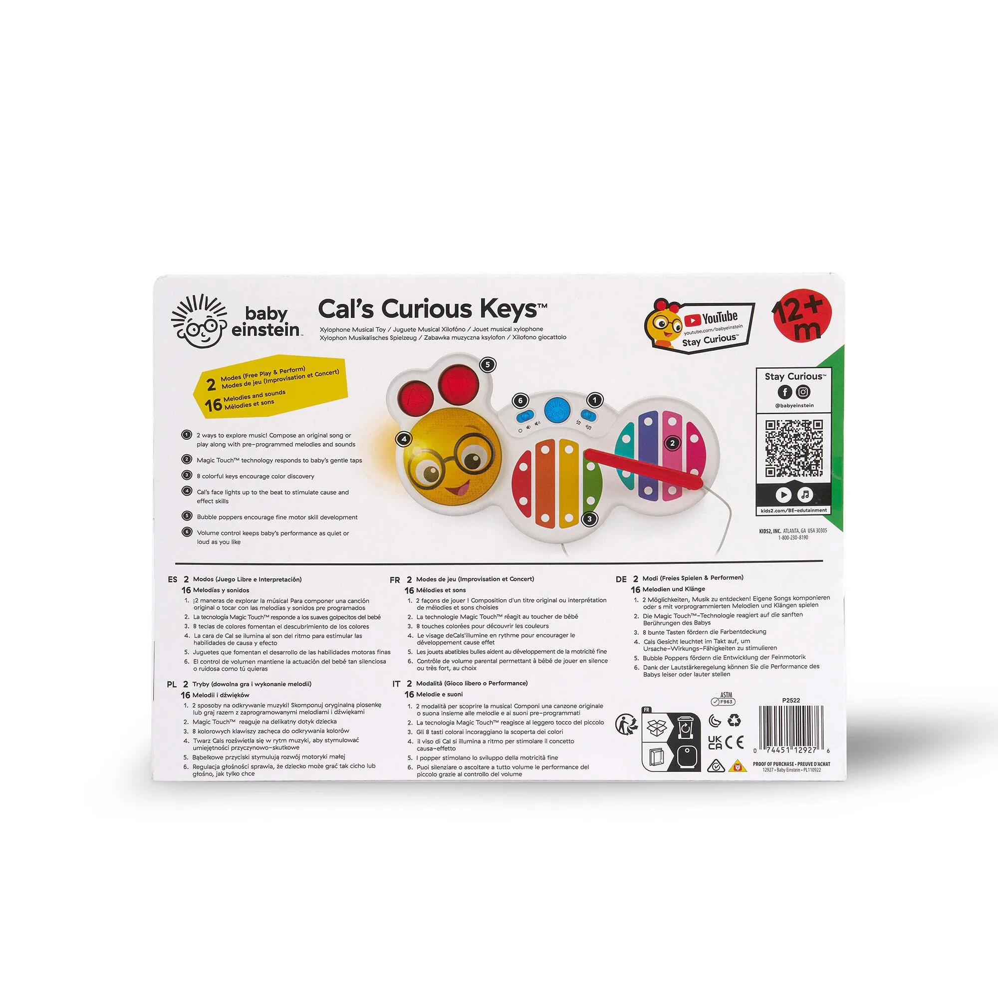 Baby Einstein - Cal’s Curious Keys™ Xylophone Musical Toy
