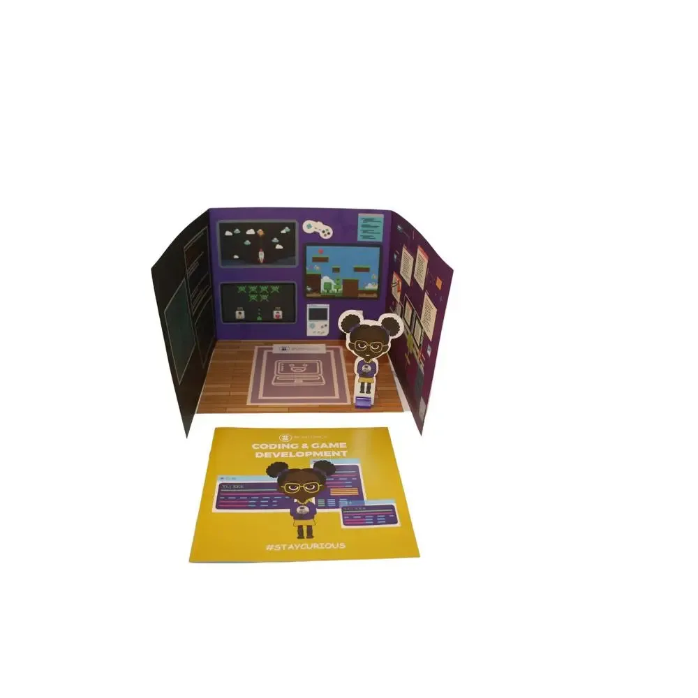 Brown Toy Box Maya Coding App STEAM Kit Hands-On Binary Code Beads String