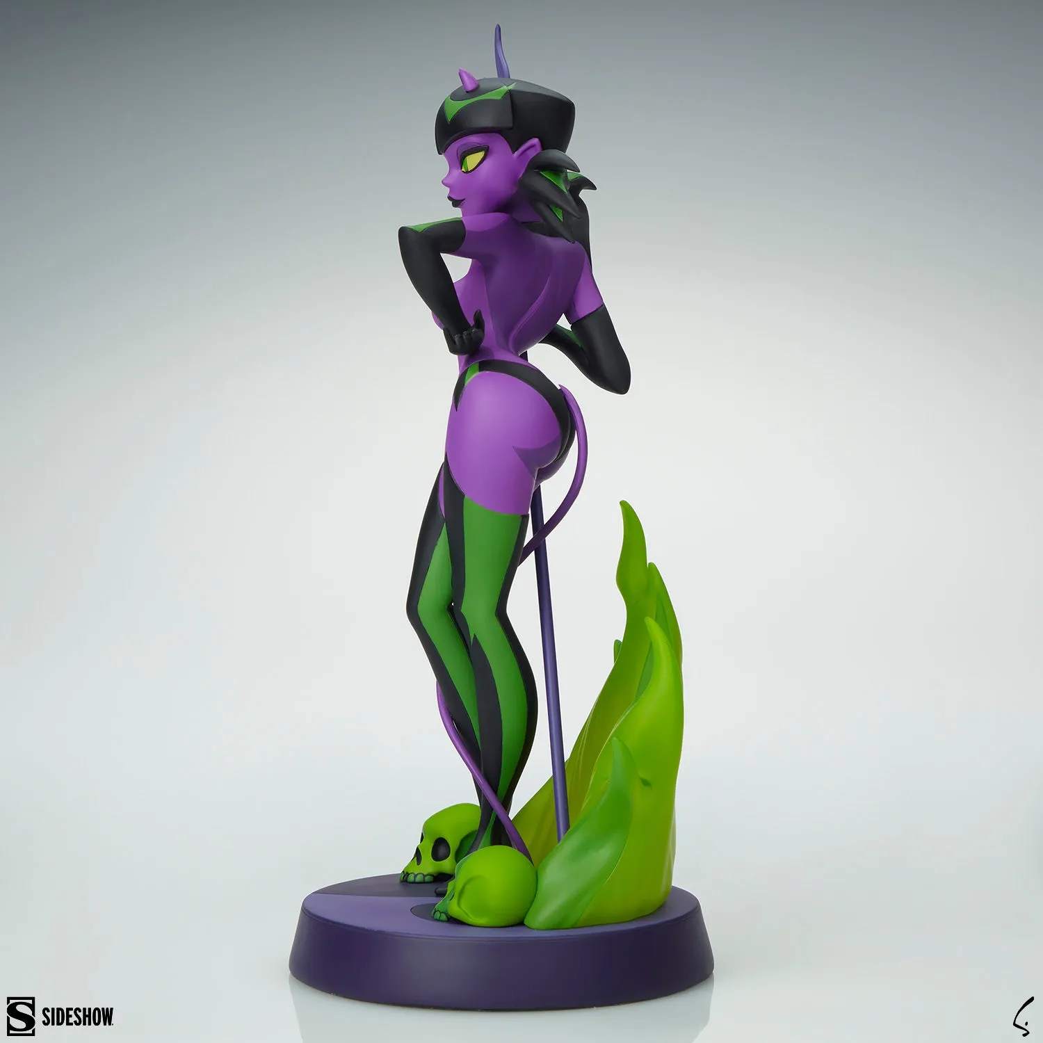 CartoonRetro: Devil Girl (Purple and Green Variant) by Shane Glines