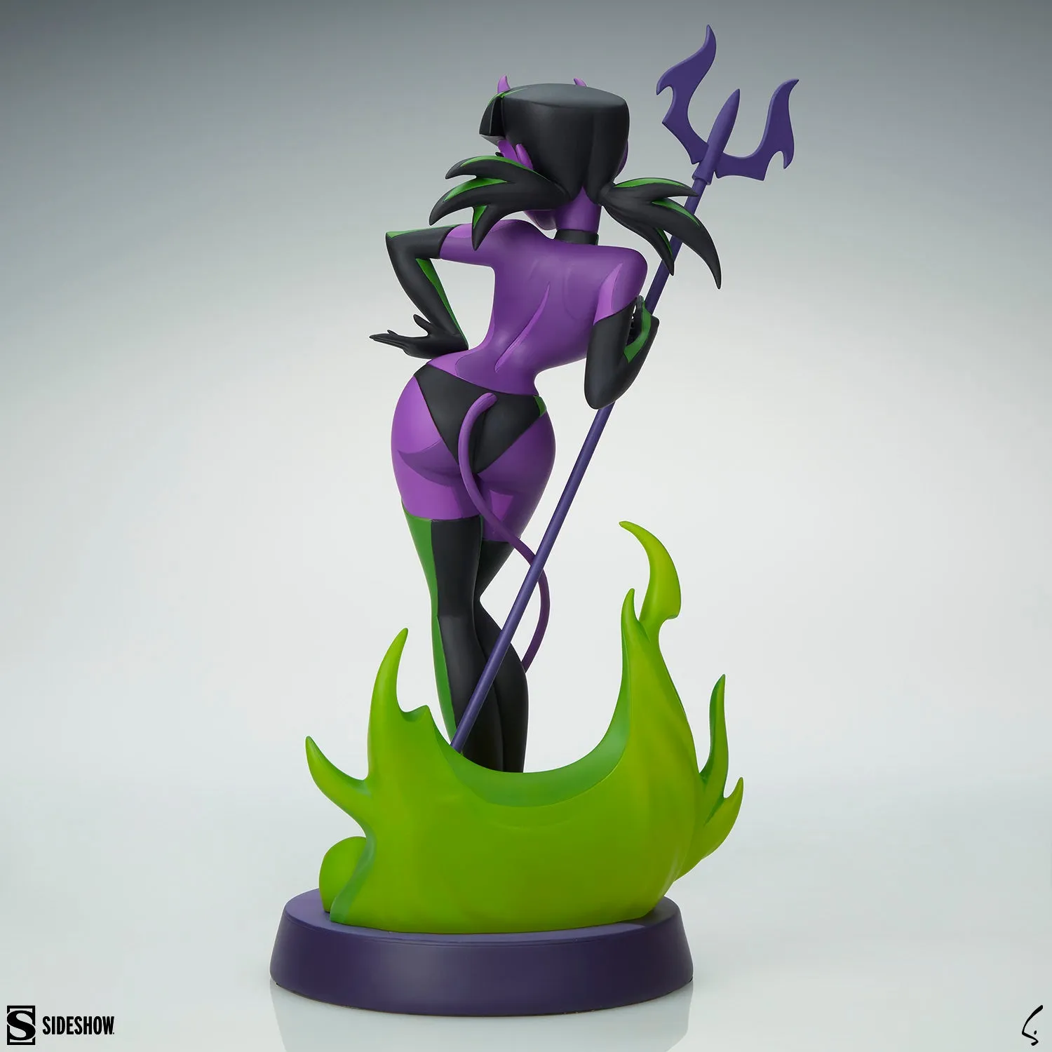 CartoonRetro: Devil Girl (Purple and Green Variant) by Shane Glines