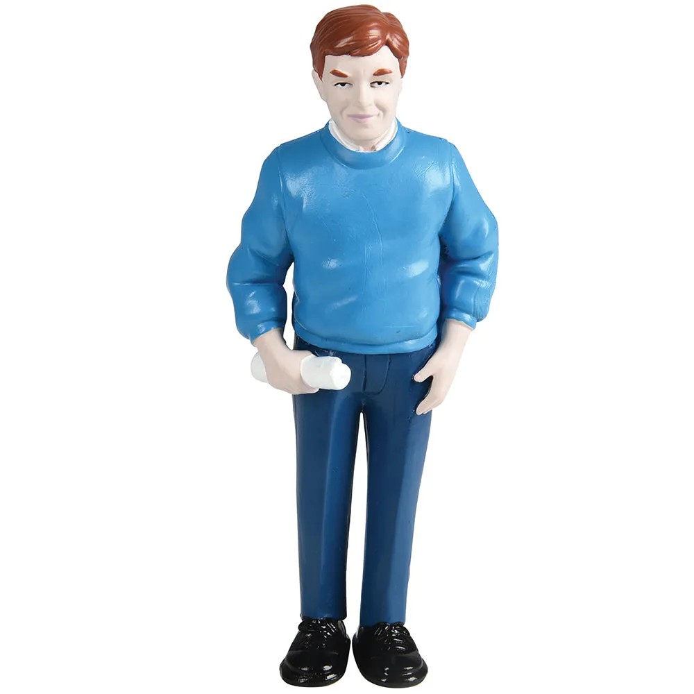 Caucasian Pretend Play Vinyl Family Figurines | 8 Piece Set
