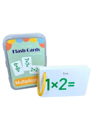 Children Learning Cards: Educational Flashcards for kids, Multiplication