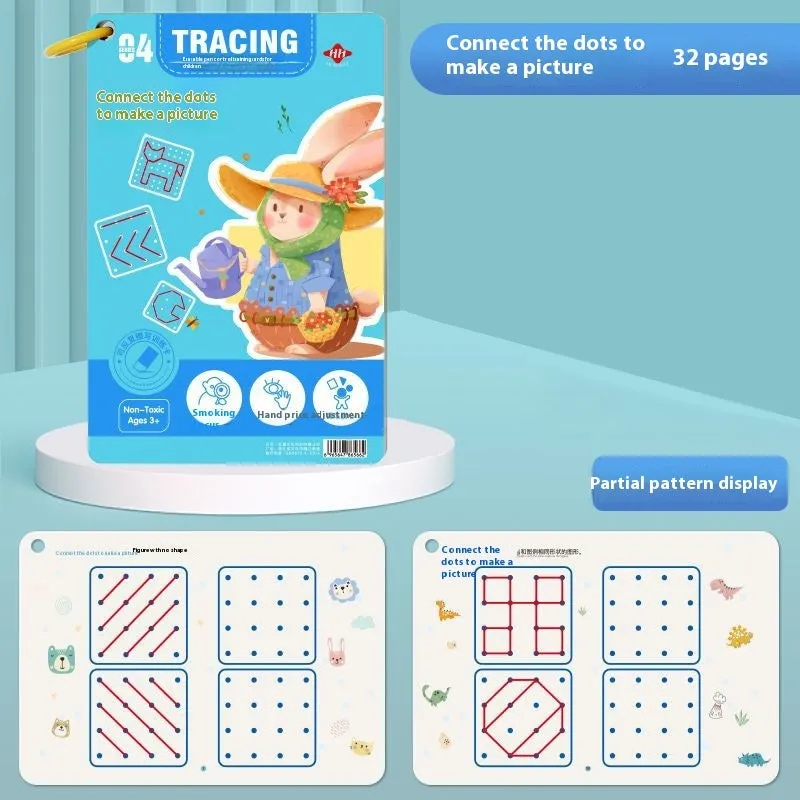 Children's Pen Control Training Copybook – Stroke Drawing & Skill Development