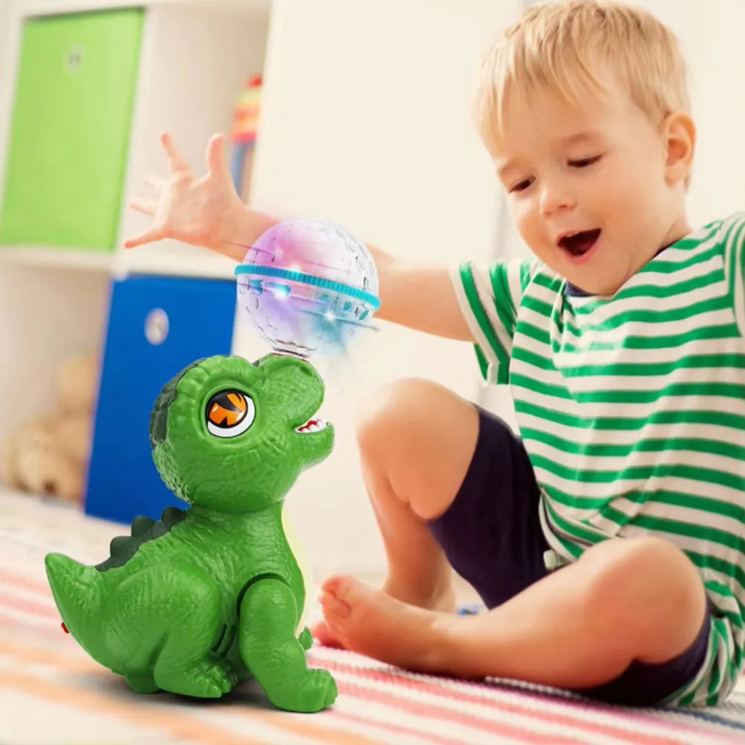 Dinosaur Toy with 360° Spin, Light & Sound