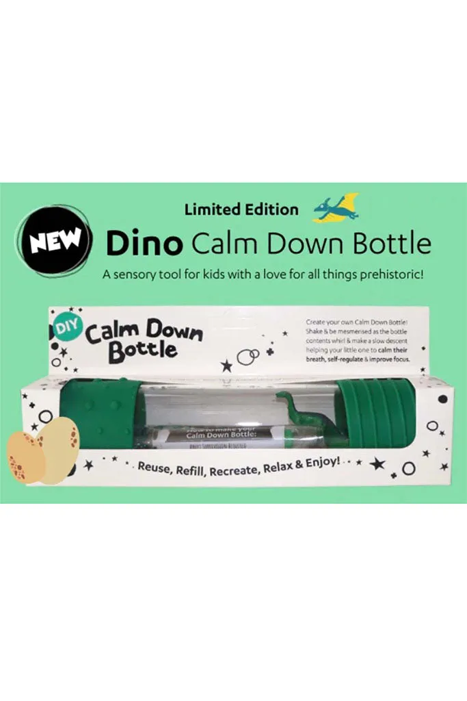 DIY Calm Down Sensory Bottle - Dinosaur-themed