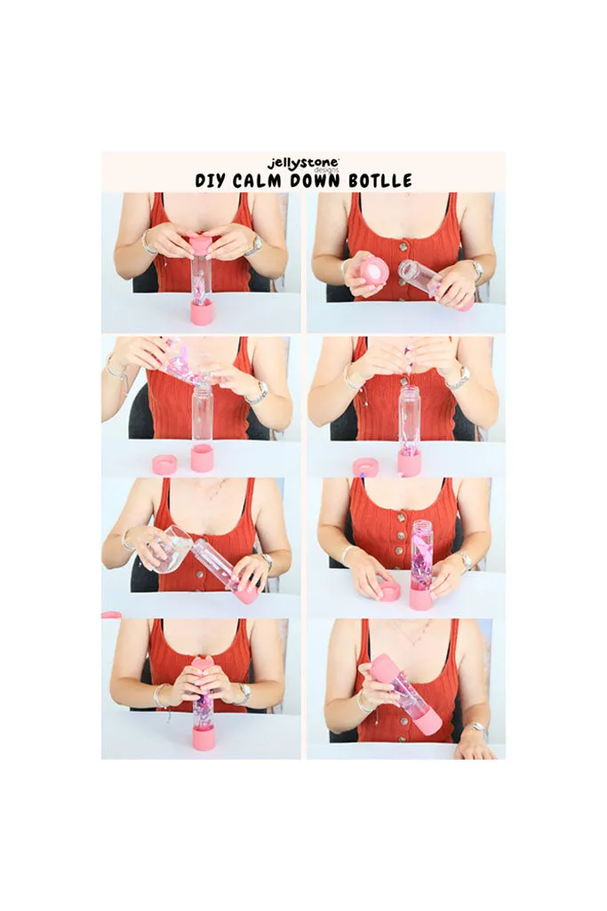 DIY Calm Down Sensory Bottle - Dinosaur-themed