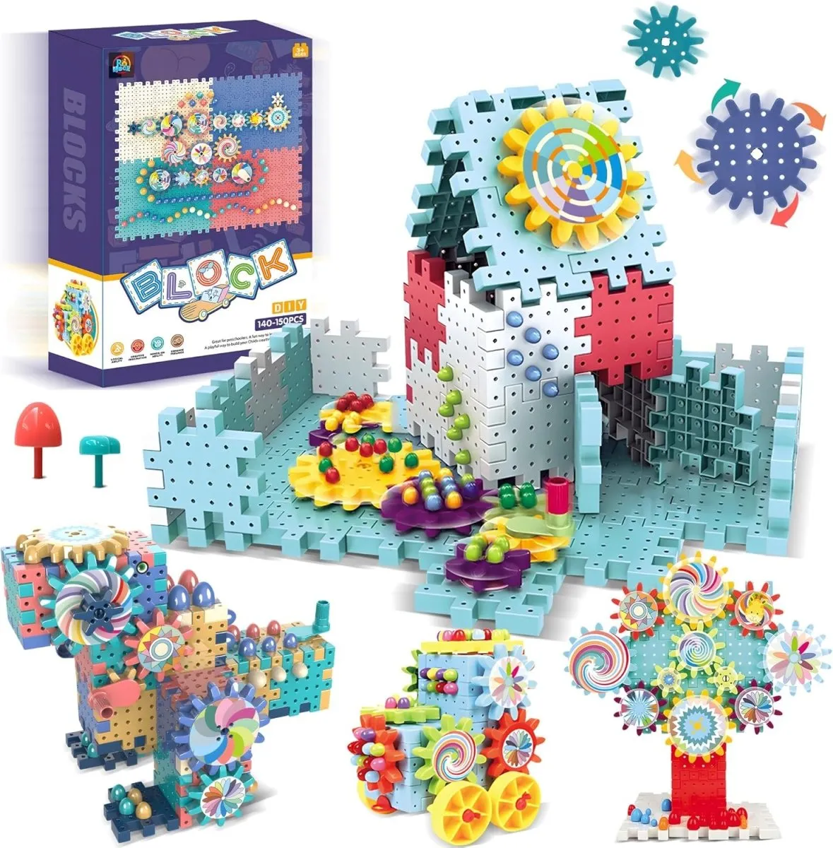 DIY Gear Block Building Set