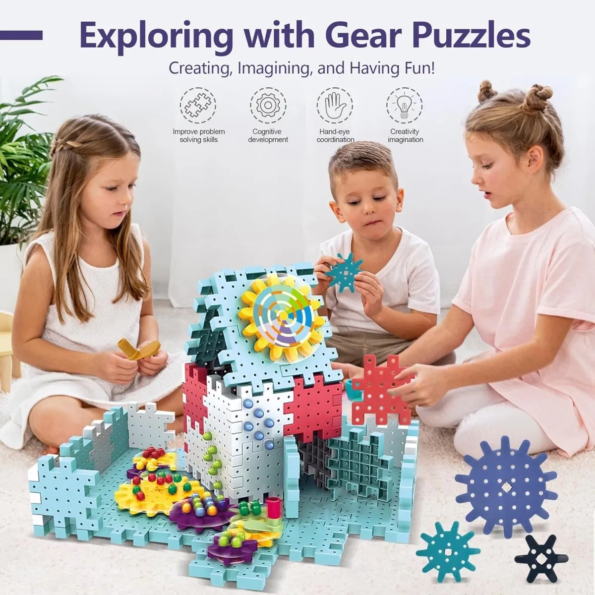 DIY Gear Block Building Set