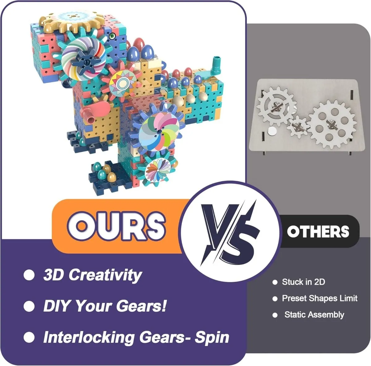 DIY Gear Block Building Set