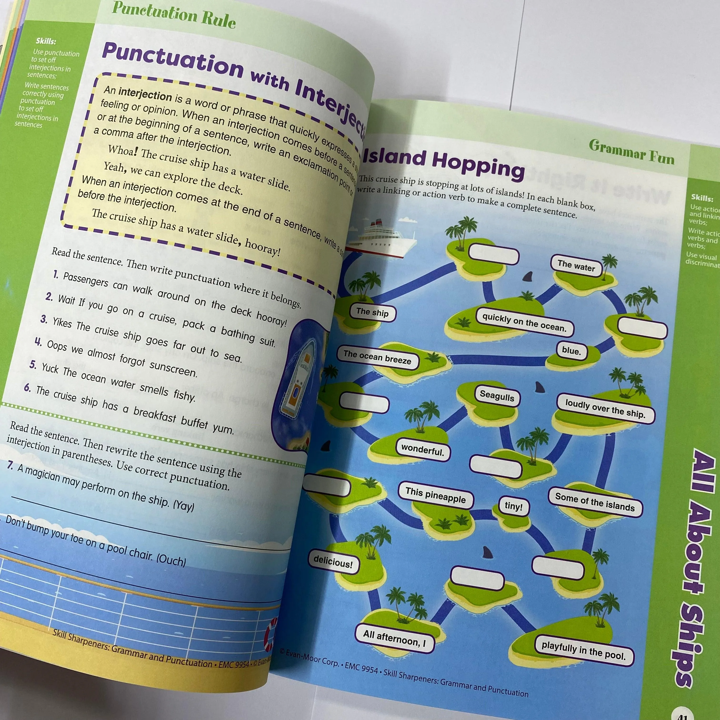 Evan-Moor - Skill Sharpeners Grammar and Punctuation - Connecting School and Home Grade 4