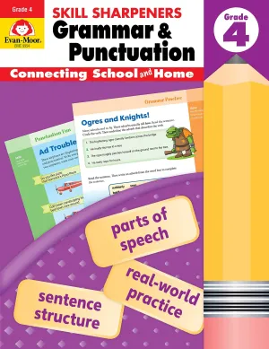 Evan-Moor - Skill Sharpeners Grammar and Punctuation - Connecting School and Home Grade 4