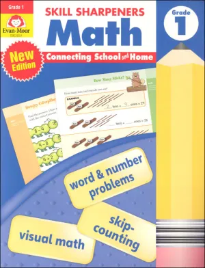 Evan-Moor Skill Sharpeners Math, Grade 1