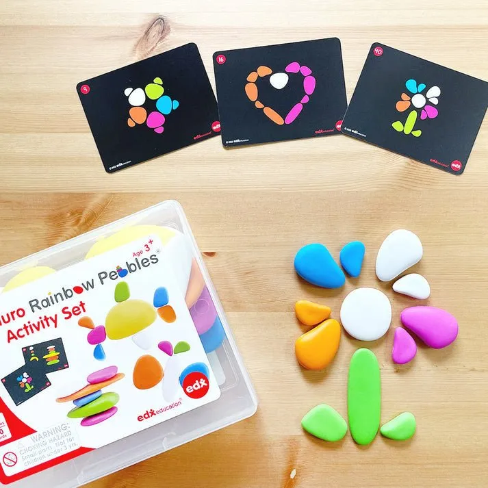 Fluro Rainbow Pebbles® Activity Set