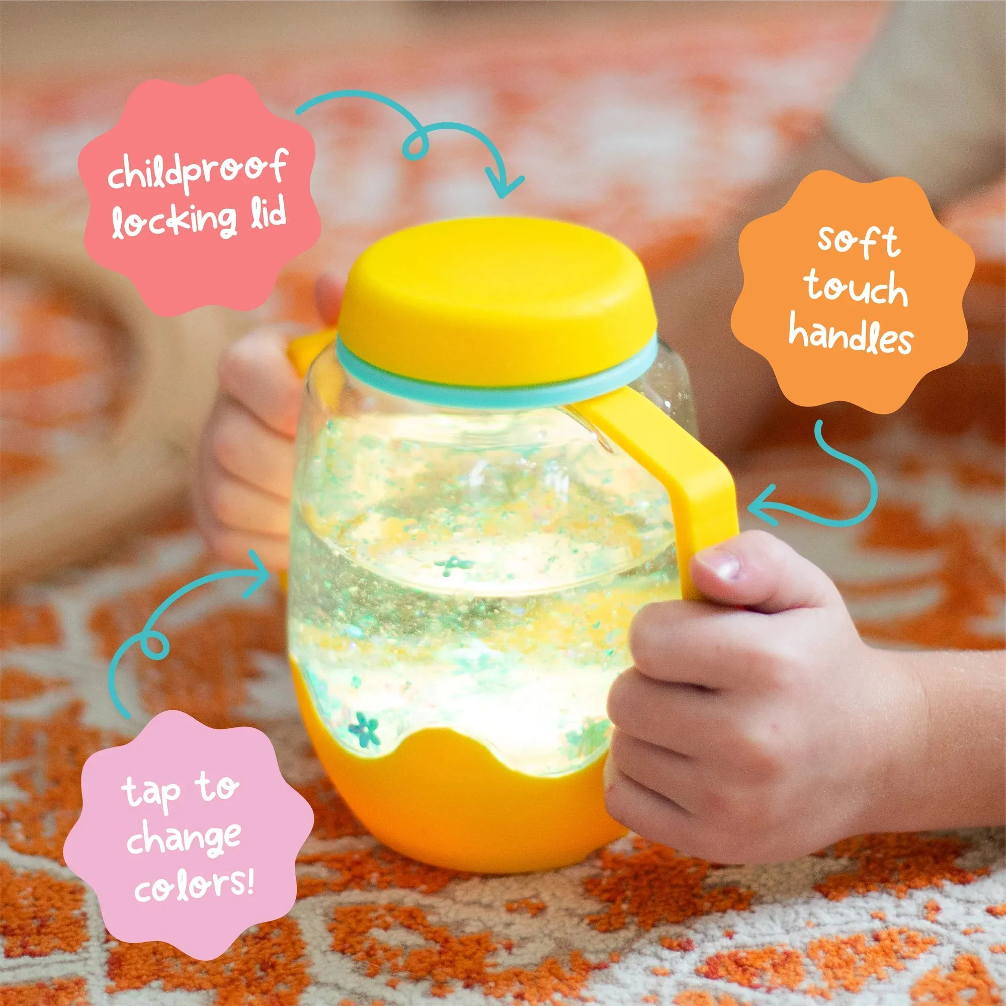 Glo Pal Sensory Play Jar - Yellow