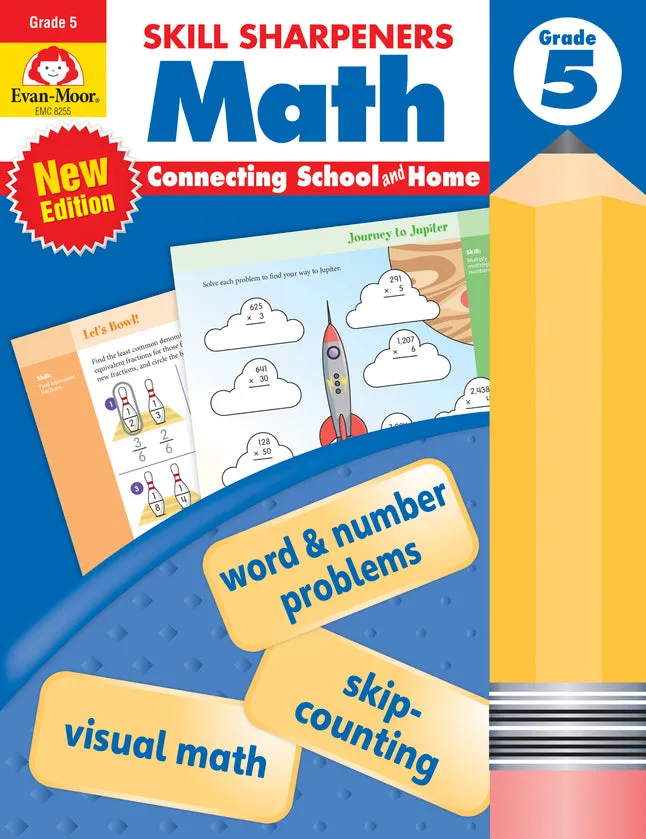 >Evan-Moor Skill Sharpeners Math, Grade 5
