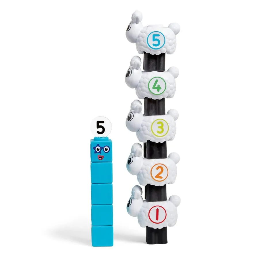 hand2mind - MathLink Cubes Activity Set Numberblocks Sheep Farm