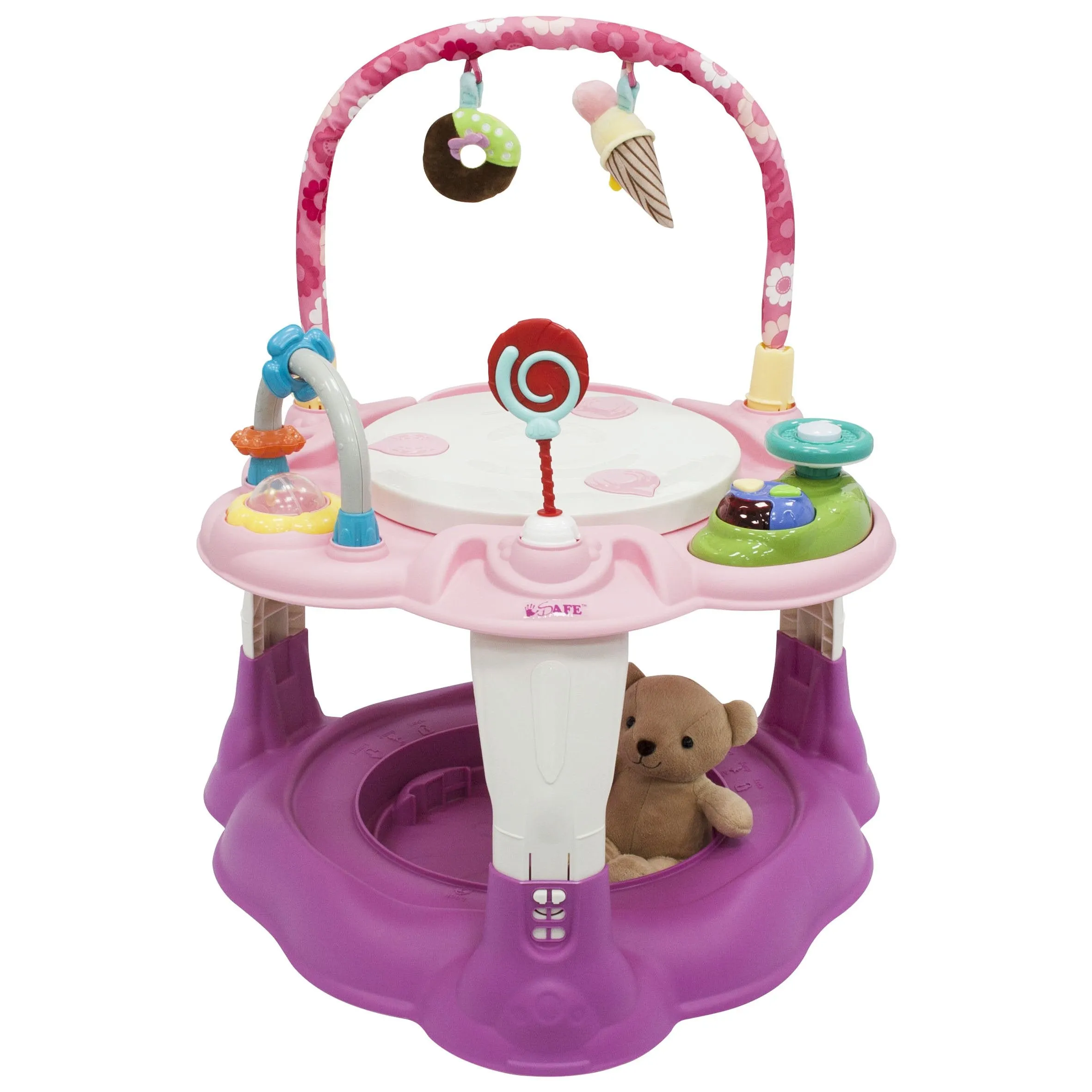 iSafe 2 in 1 Activity Centre Entertainer With 360° Rotating Seat & Play Table Function