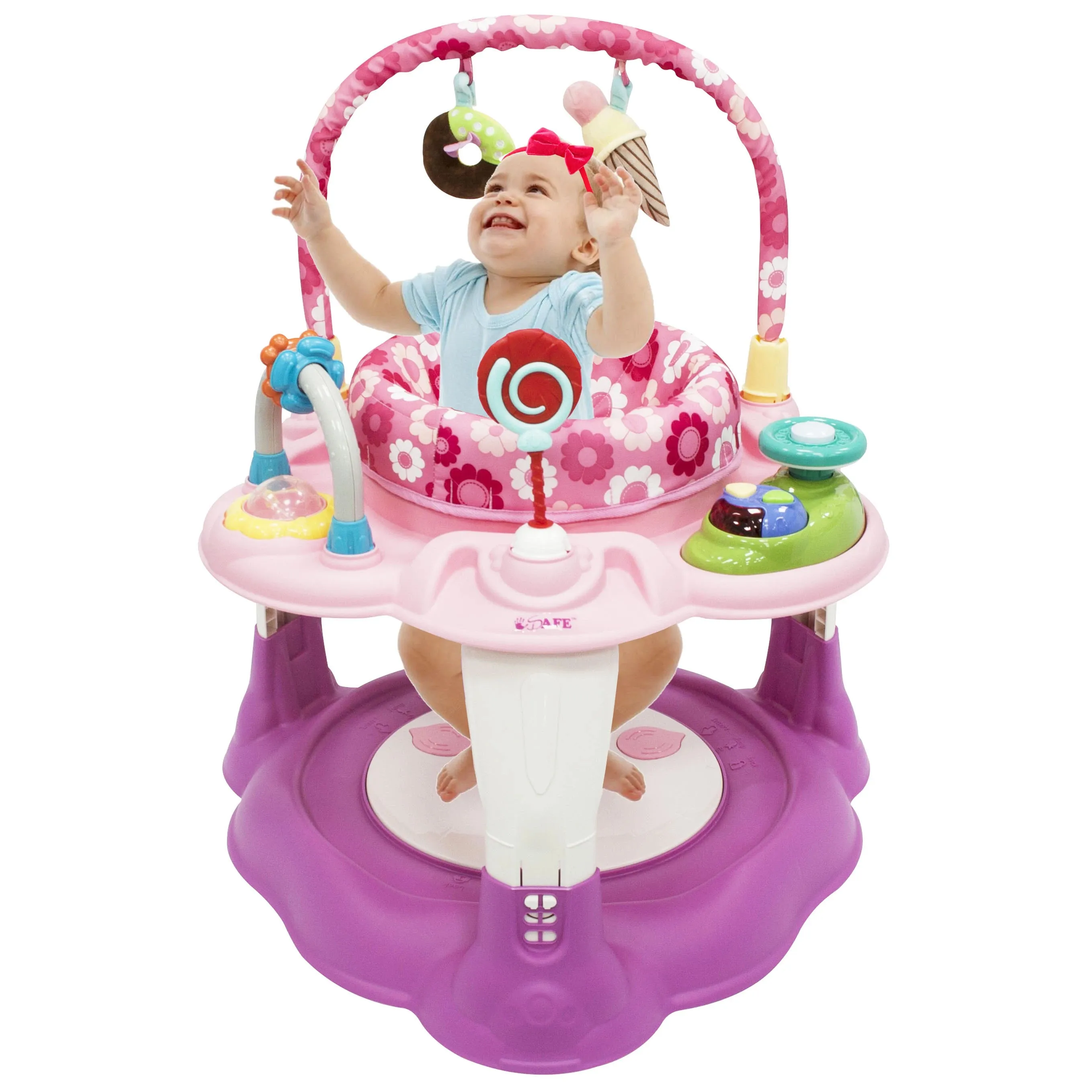 iSafe 2 in 1 Activity Centre Entertainer With 360° Rotating Seat & Play Table Function