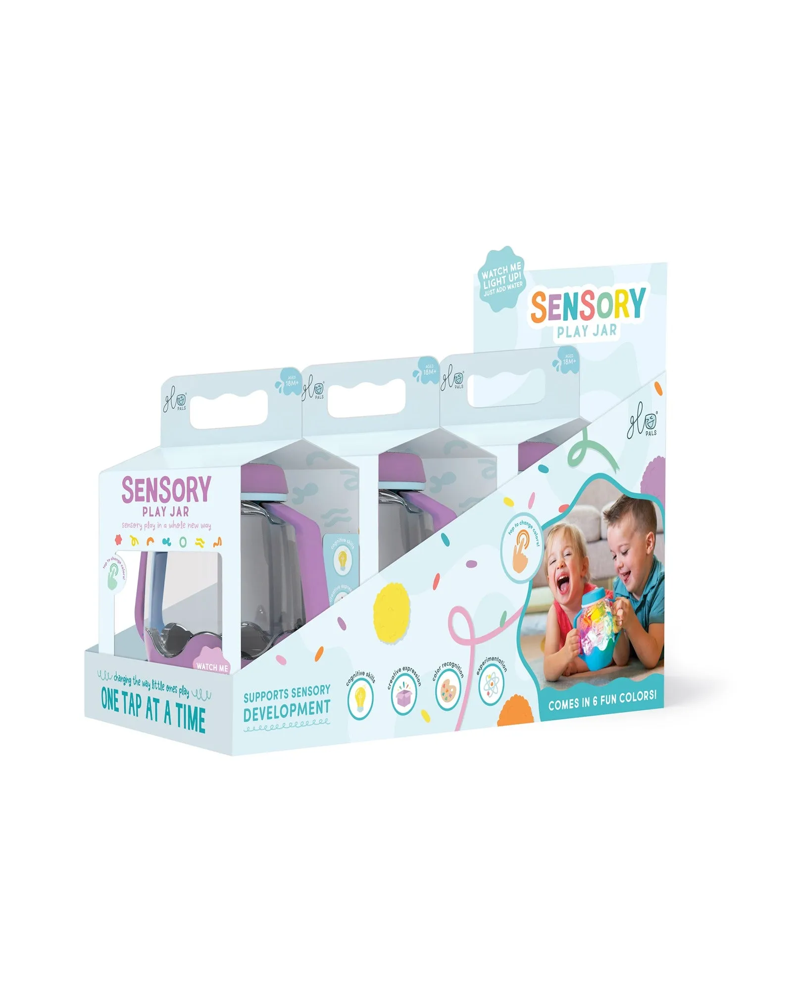 Jellystone Glo Pal Sensory Jar Purple