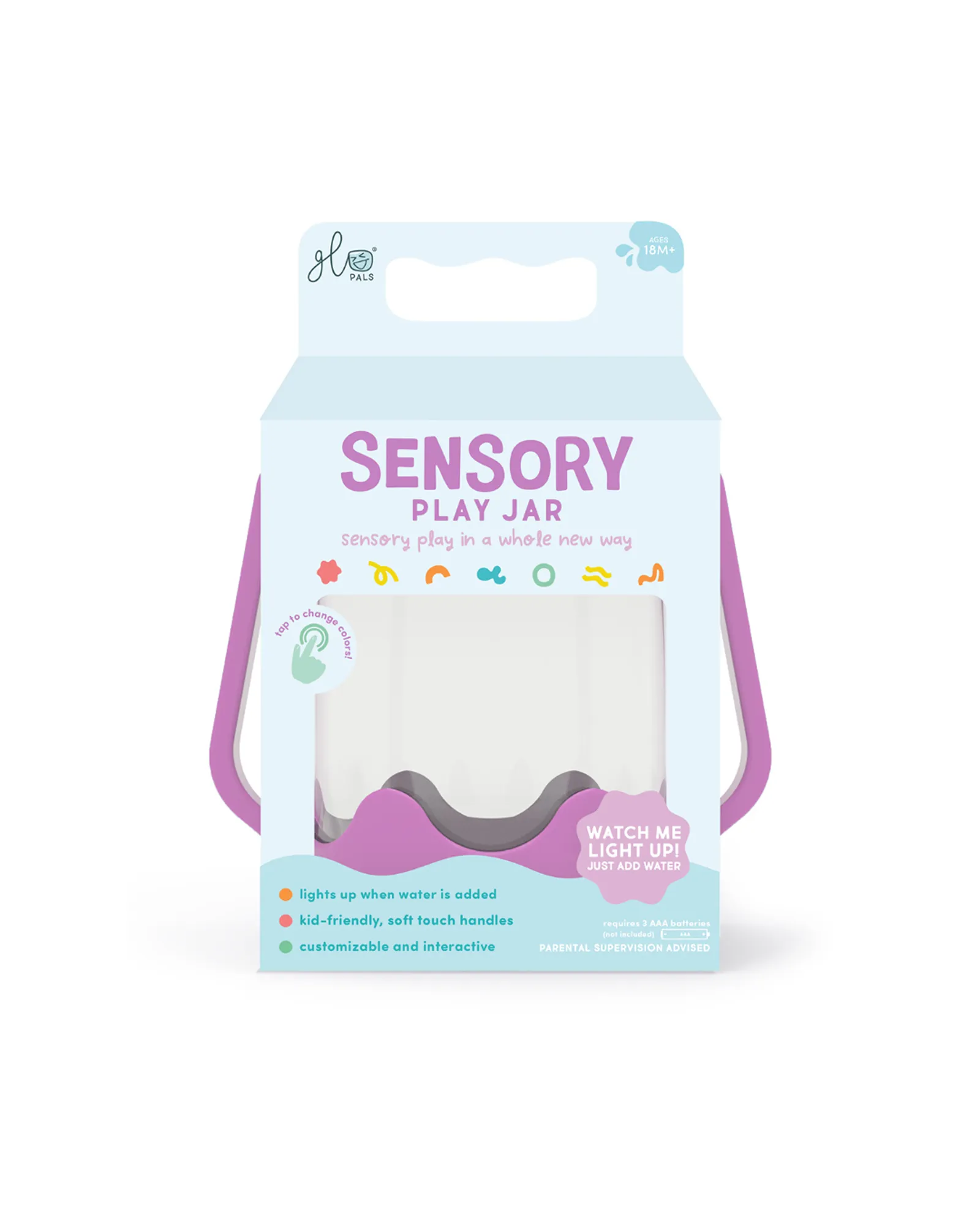 Jellystone Glo Pal Sensory Jar Purple