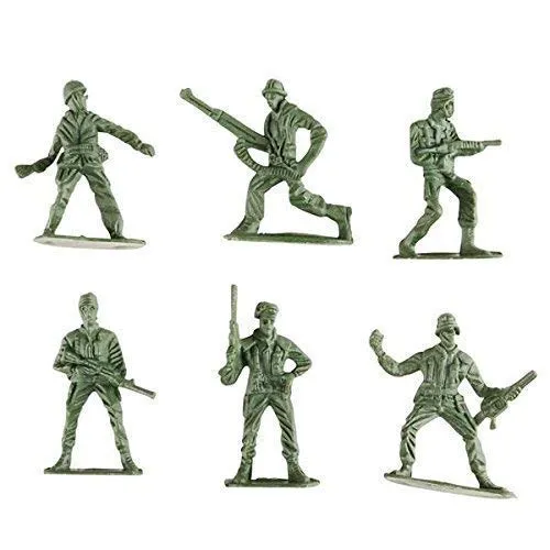 Kicko 288 Pack Army Men, Assorted Toy Soldiers, Action Figures - for Party Favors, Prizes