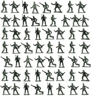 Kicko 288 Pack Army Men, Assorted Toy Soldiers, Action Figures - for Party Favors, Prizes