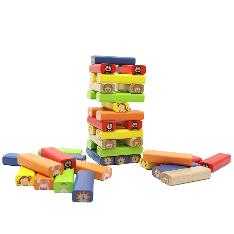 L&F Zoo Stacking Game, 77 Different Pieces Included