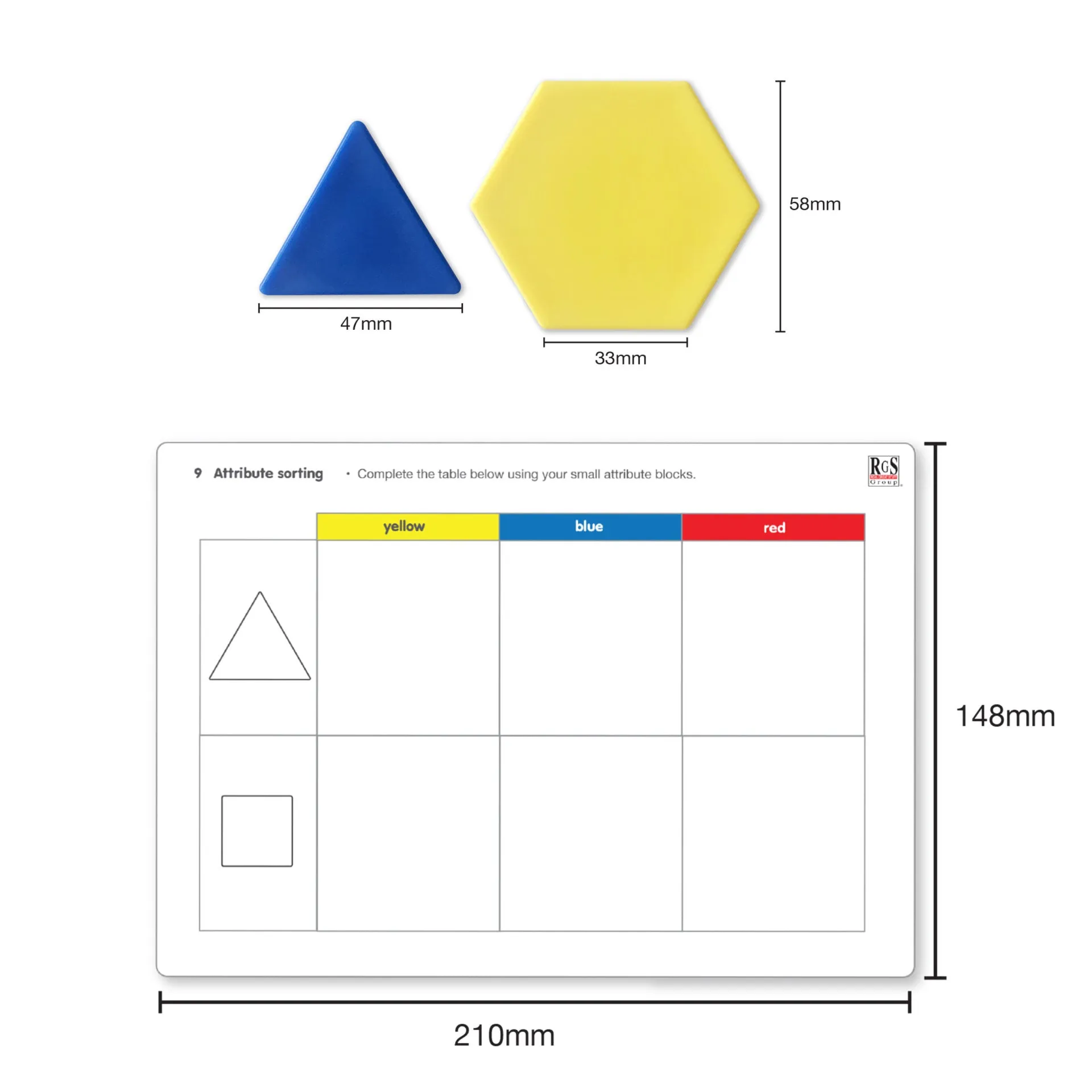 Logic Attribute Blocks: Early Maths Pack