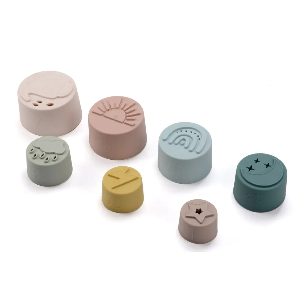 Loulou Lollipop Silicone Stacking Cups