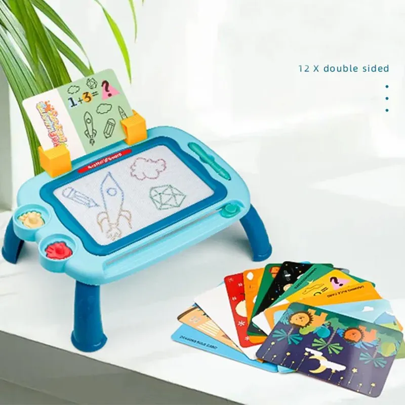 Magnetic Drawing Board with Flash Cards
