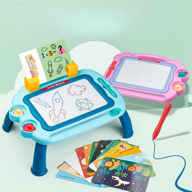 Magnetic Drawing Board with Flash Cards