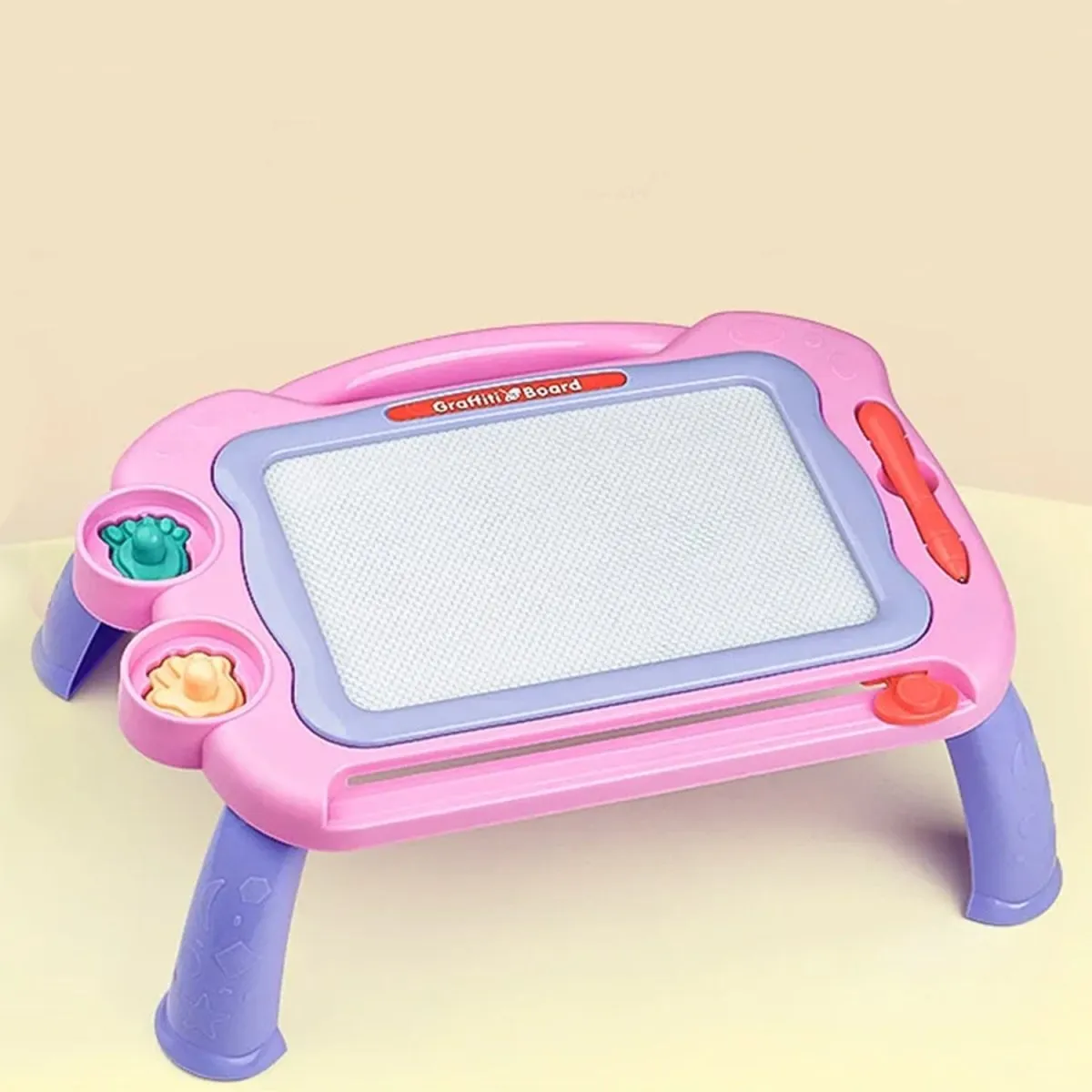 Magnetic Drawing Board with Flash Cards