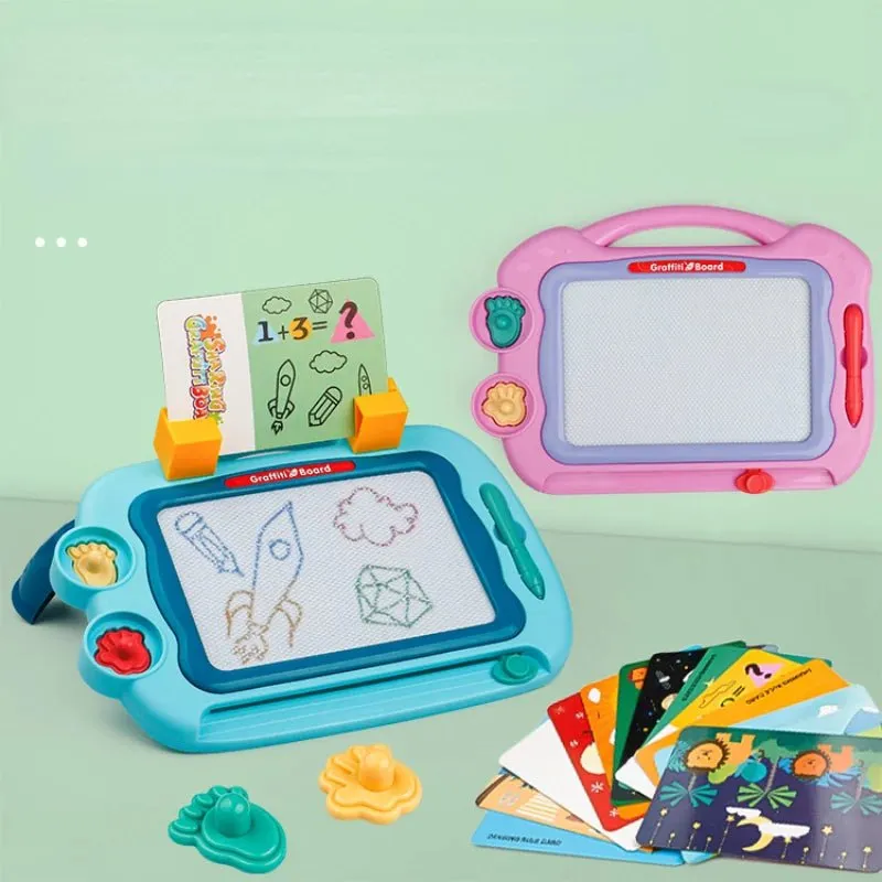 Magnetic Drawing Board with Flash Cards