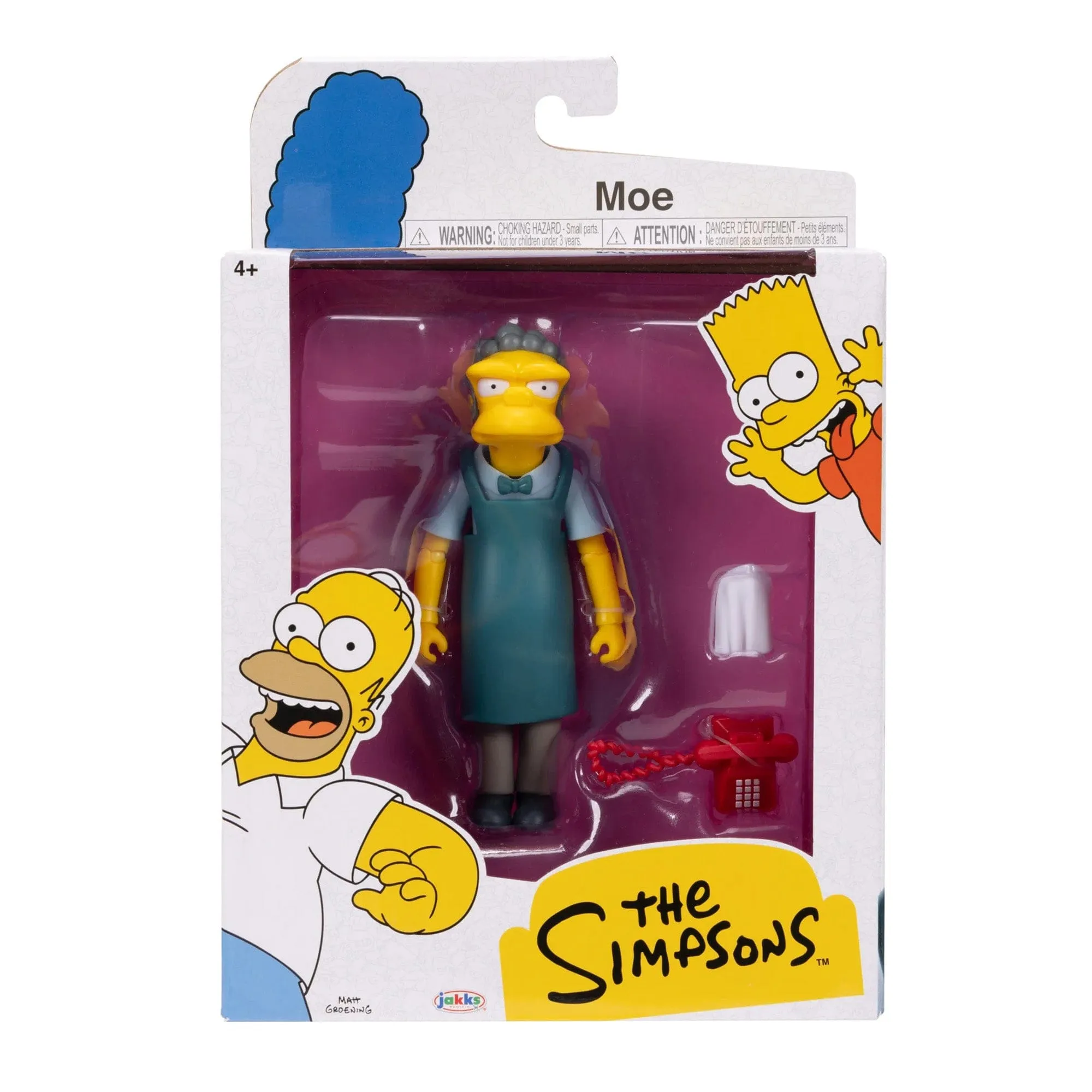 Moe Szyslak - The Simpsons 5" Action Figure Wave 2 by Jakks Pacific
