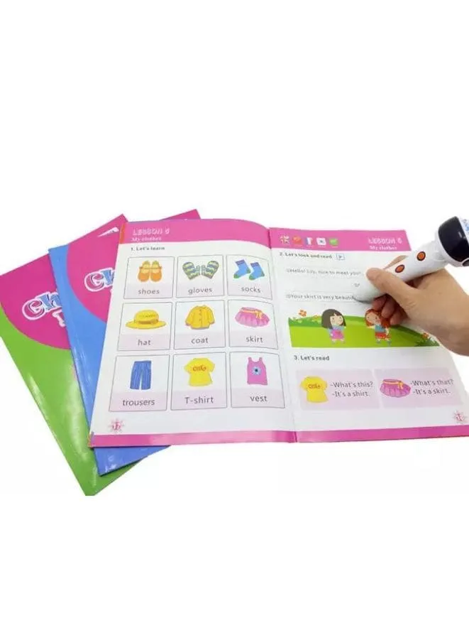 Multi-Languages Learning Talking Pen Educational Toy for Kids to learn words in English, Arabic, Spanish, French, Korean and Chineese