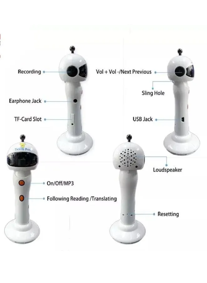 Multi-Languages Learning Talking Pen Educational Toy for Kids to learn words in English, Arabic, Spanish, French, Korean and Chineese