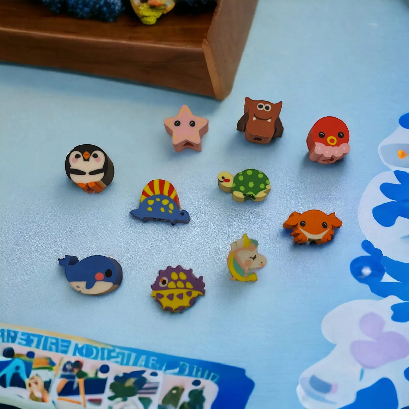 Ocean Friends Eraser Set.