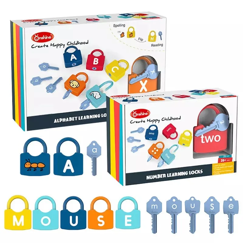 Onshine Number locks & Alphabet locks - Fine Motor Skills Toys