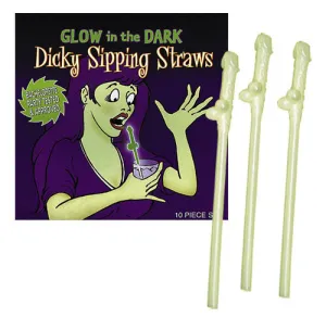 Penis straws "Glow"