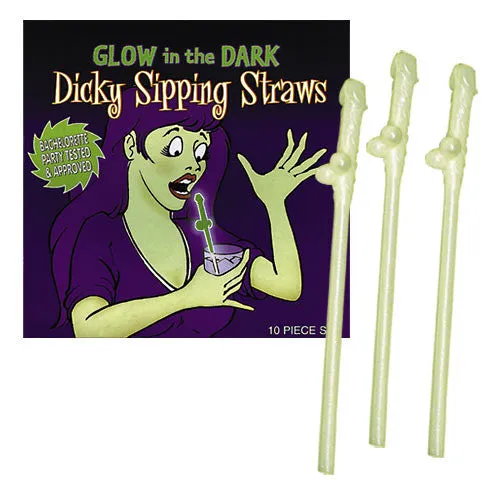 Penis straws "Glow"