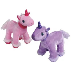 Pink & Purple Plush Unicorns (1 count)