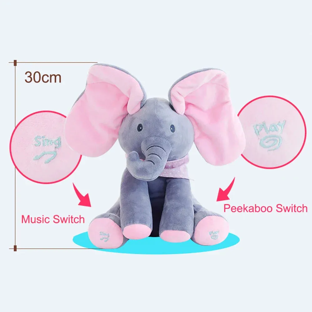 Playful Tunes Electric Hide and Seek Plush Elephant