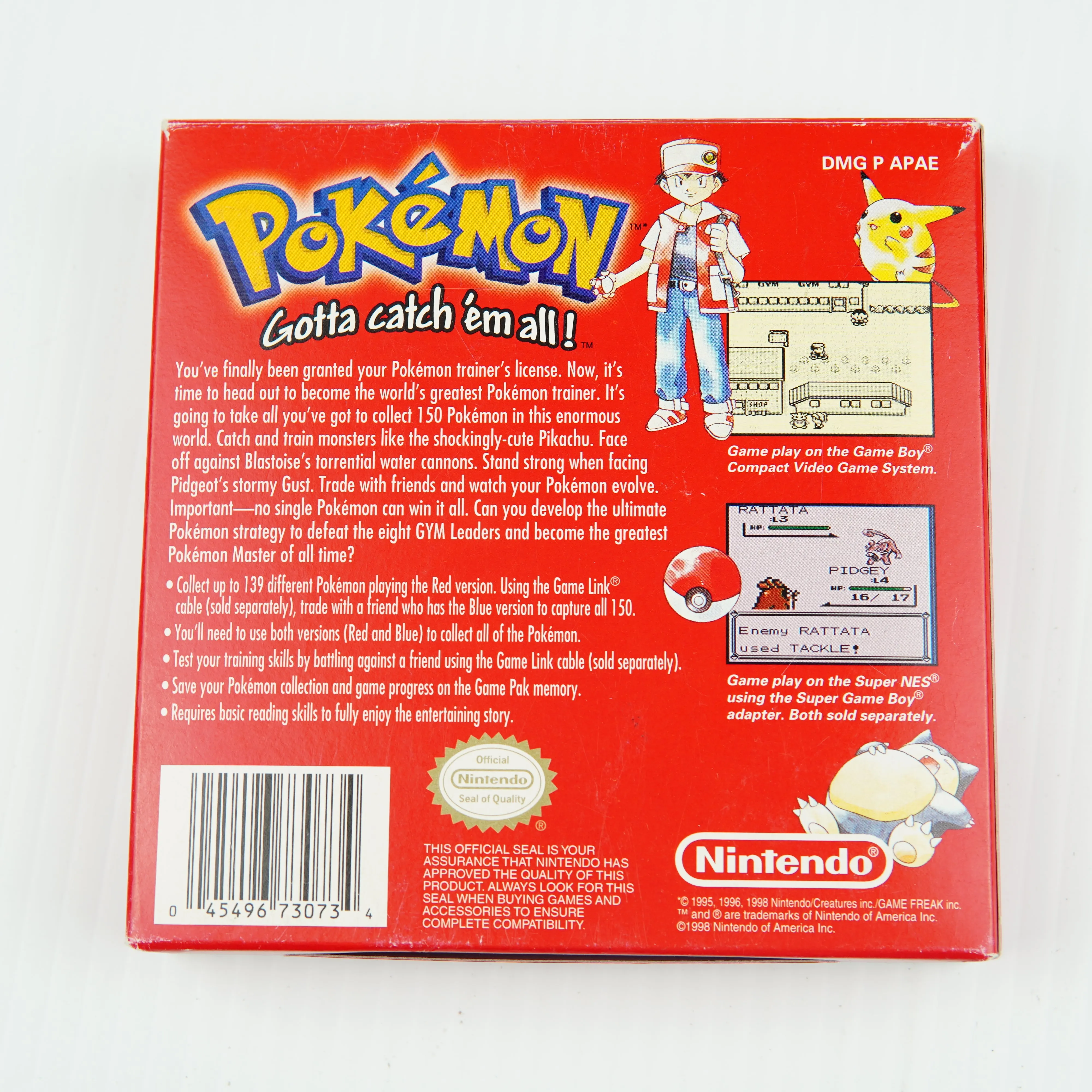 Pokemon Red - Complete in Box - Excellent Condition