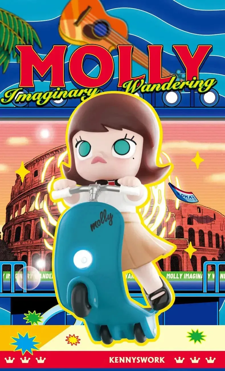 POP MART MOLLY Imaginary Wandering Series Blind Box Toys | Mystery Box | Action Figure Model | Surpresa | Birthday Gift