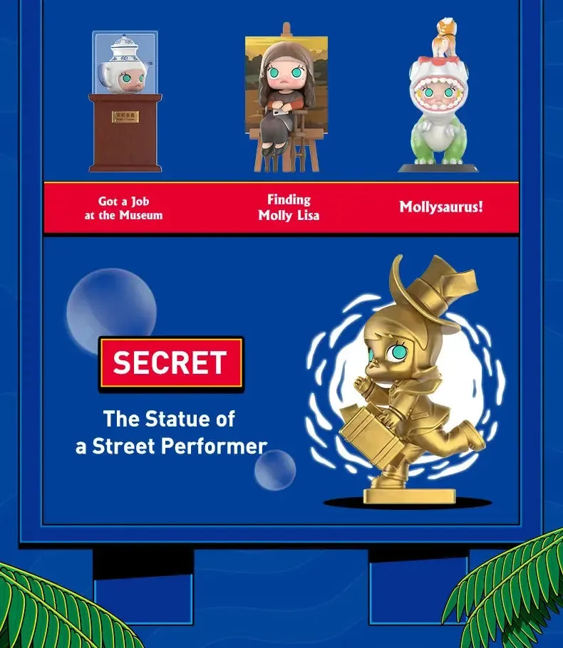 POP MART MOLLY Imaginary Wandering Series Blind Box Toys | Mystery Box | Action Figure Model | Surpresa | Birthday Gift